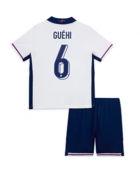 Inghilterra Marc Guehi #6 Maglia Gara Casa Repliche Europei 2024 Bambino